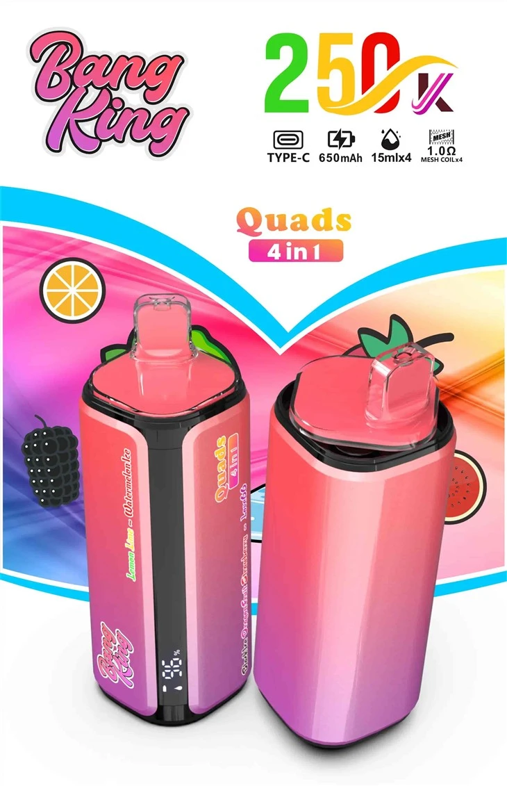 Bang King 250K thanh phun 4 trong 1 vaping